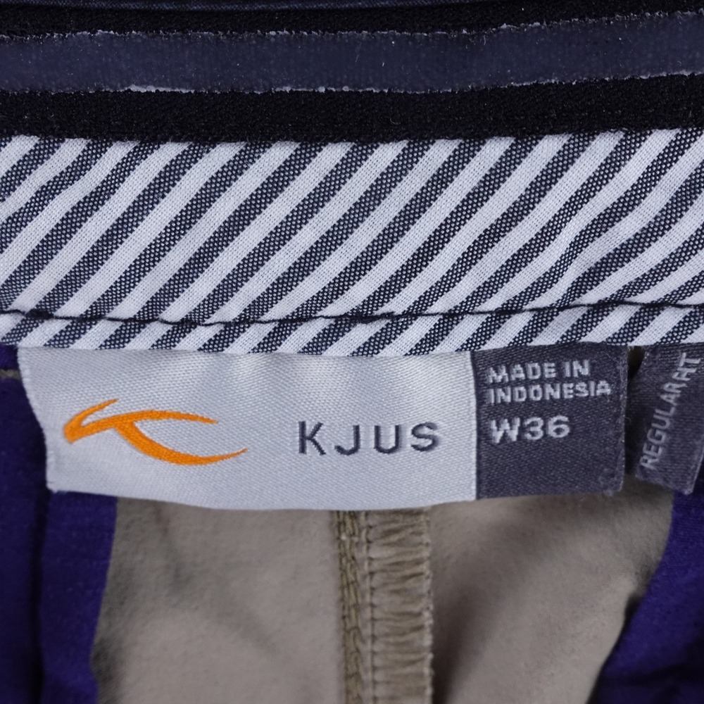 KJUS Men Iver Shorts 10 Inch Golf Khaki Tan Size 36 MG20-J08 Stretch Performance - Picture 3 of 7